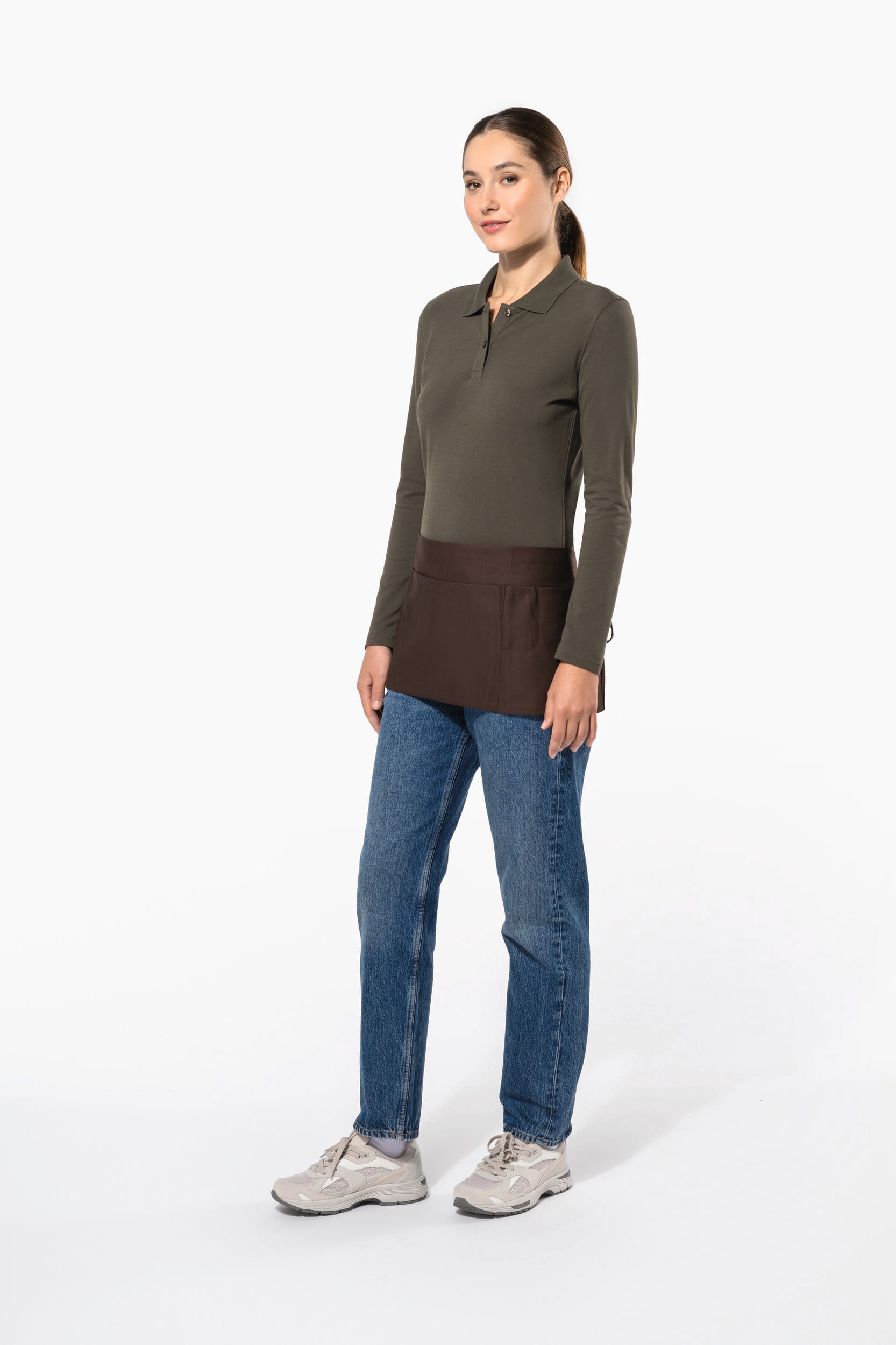 Tablier de service court - Kariban K886 - Broderie personnalisée Nozac