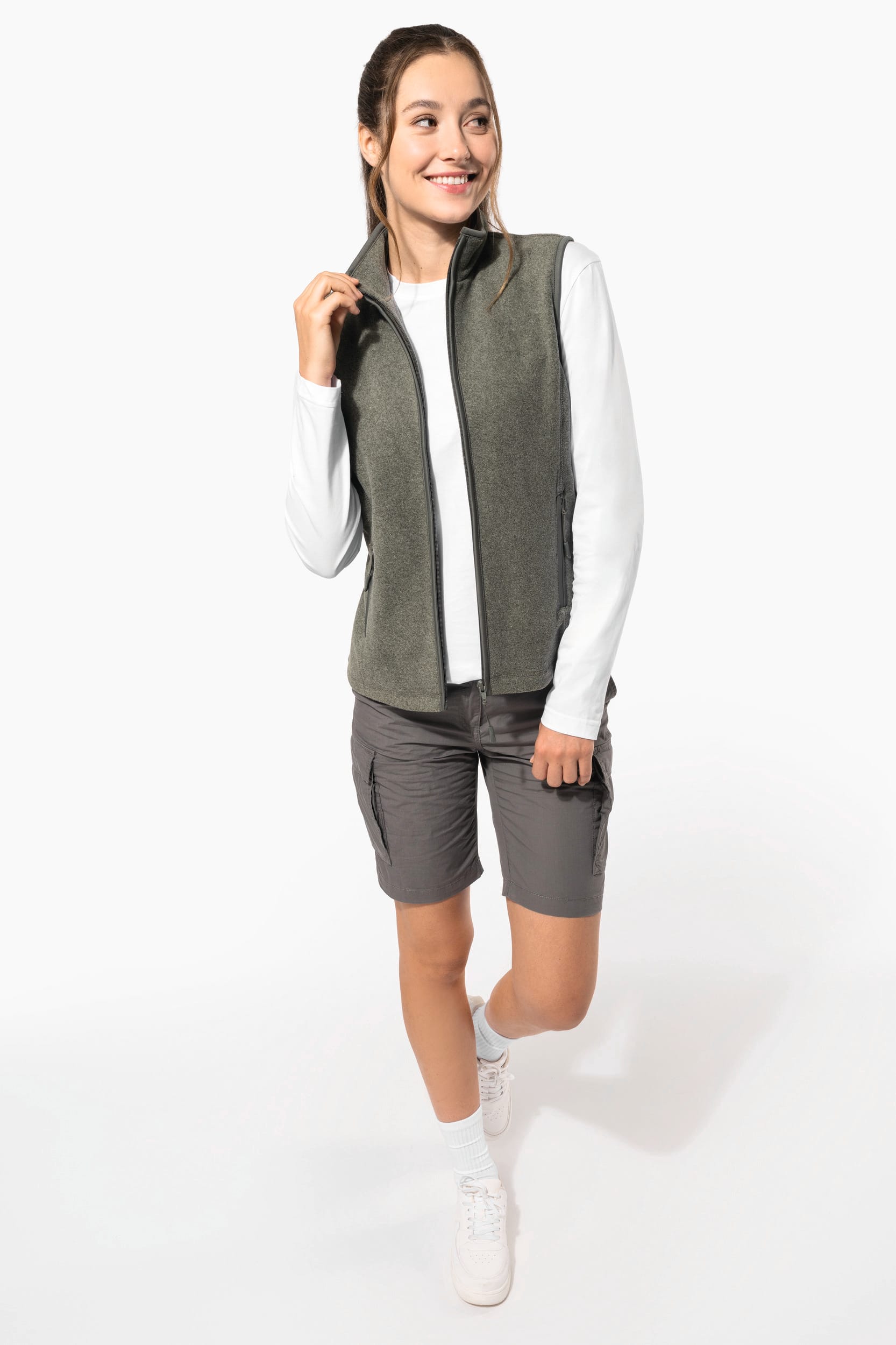 Veste micropolaire zippee - Kariban K906 - Broderie personnalisée Nozac