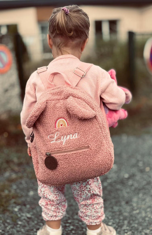 Sac à Dos pour Enfant avec Nom Brodé, Sac à Dos Personnalisé pour Préscolaire ou Crèche, Sac à Dos sur Mesure pour Garçons/Filles