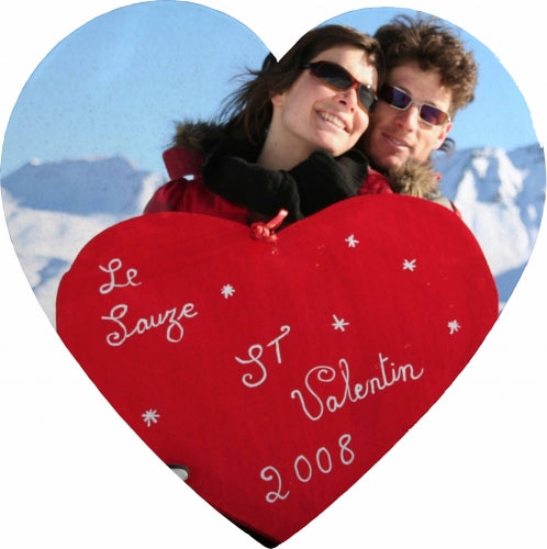 Magnet Personnalisé Cœur - Broderie personnalisée Nozac