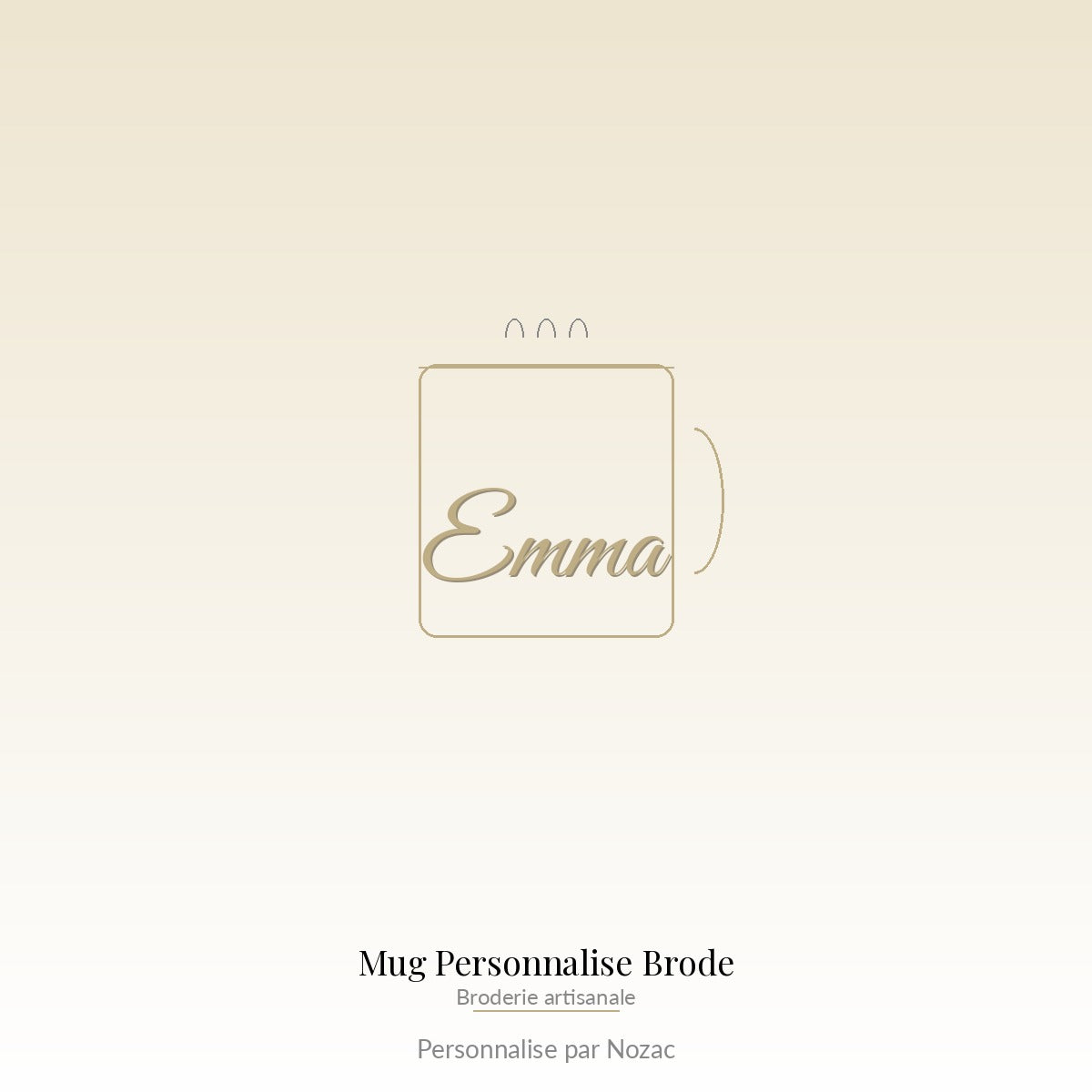 Mug Personnalise Brode - Exemple personnalise