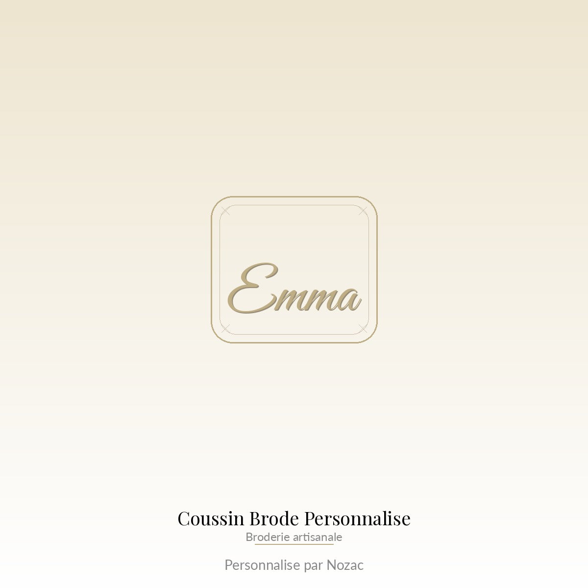 Coussin Brode Personnalise - Exemple personnalise