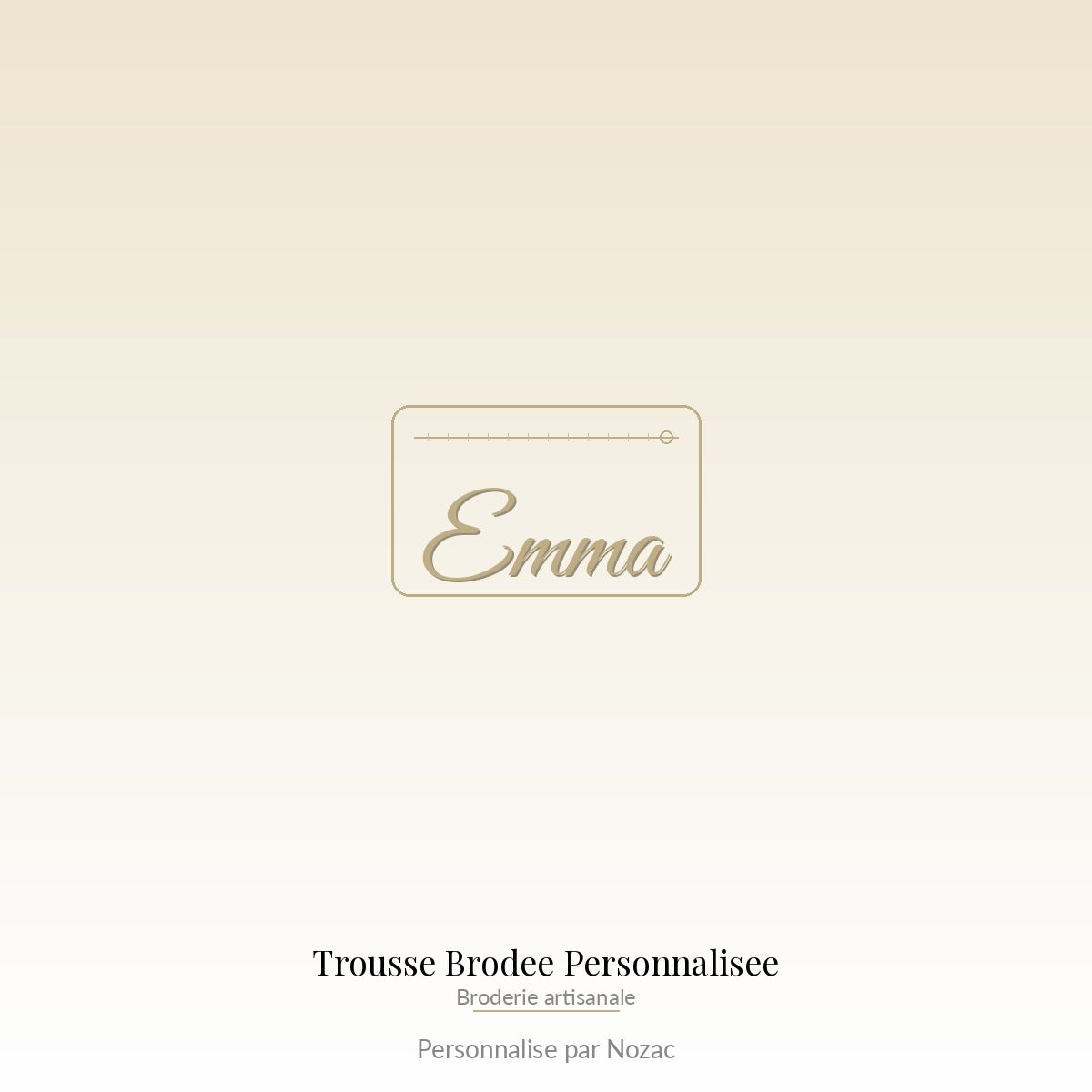 Trousse Brodee Personnalisee - Exemple personnalise