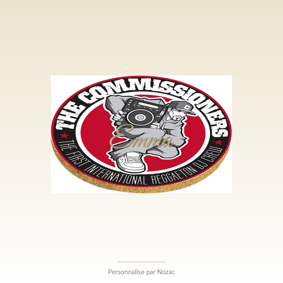 Sous-Verre Personnalisé Rond - Exemple personnalise