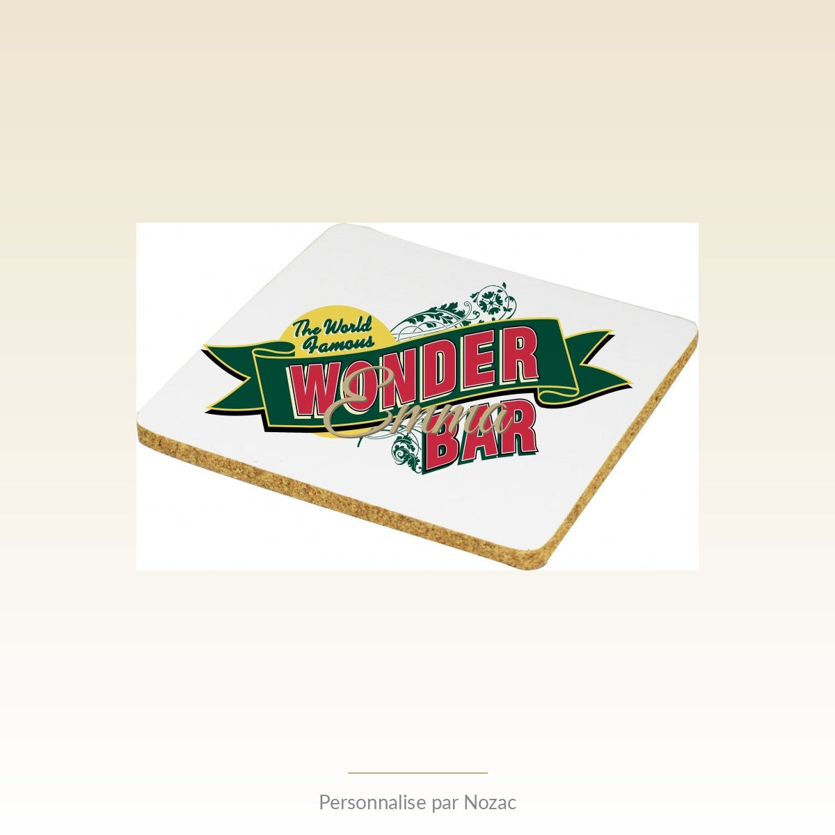 Sous-Verre Personnalisé Carré - Exemple personnalise