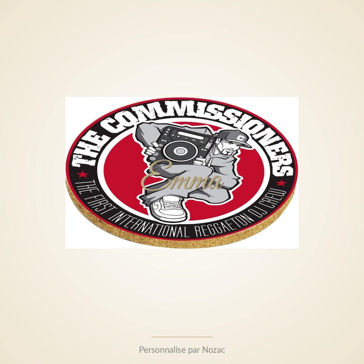 Sous-Verre Personnalisé Rond - Exemple personnalise