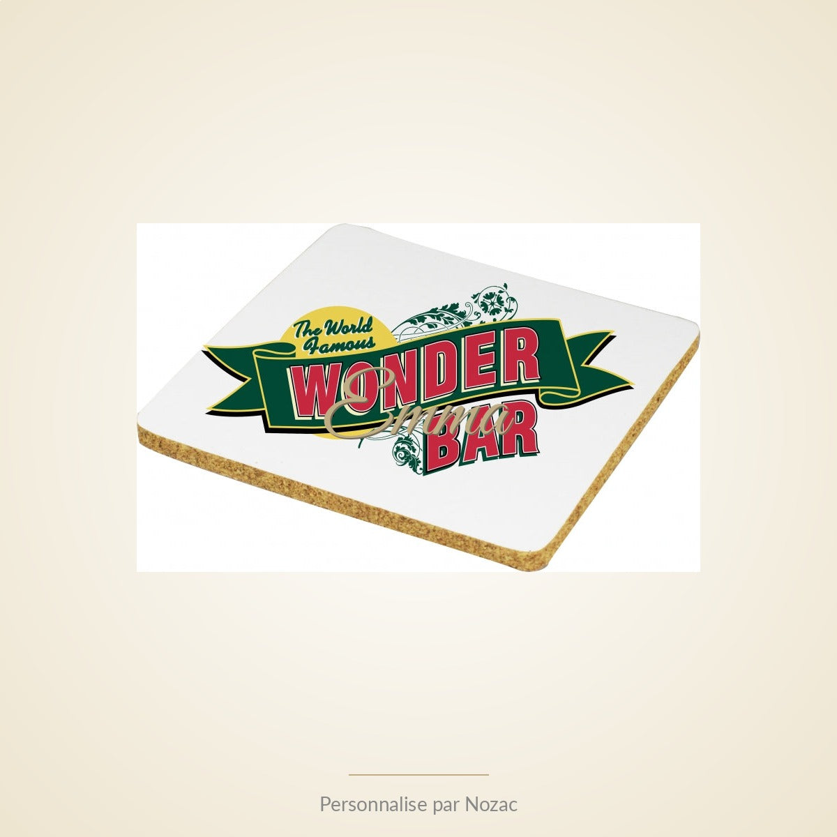 Sous-Verre Personnalisé Carré - Exemple personnalise